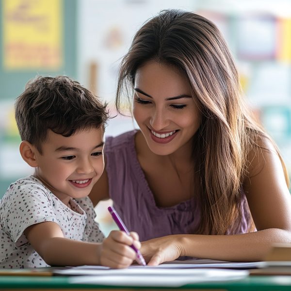 nursery-school-teacher-with-cute-boy